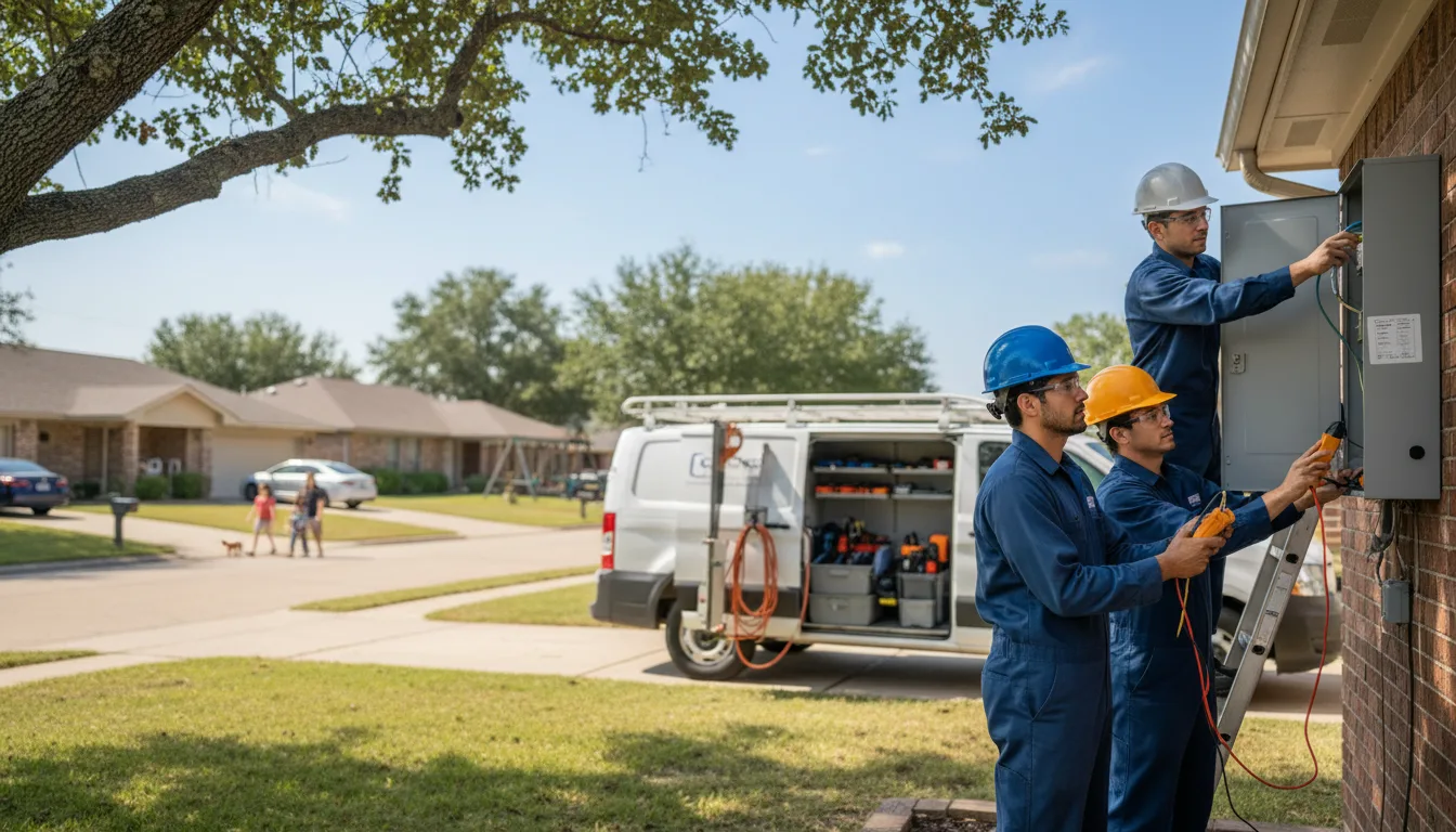 Certified electrician providing emergency electrical services in Derma, MS